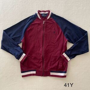 Polo Ralph Lauren Red/Blue Long Sleeved‎ Full Zip Jacket Boys Sz XL 18/20